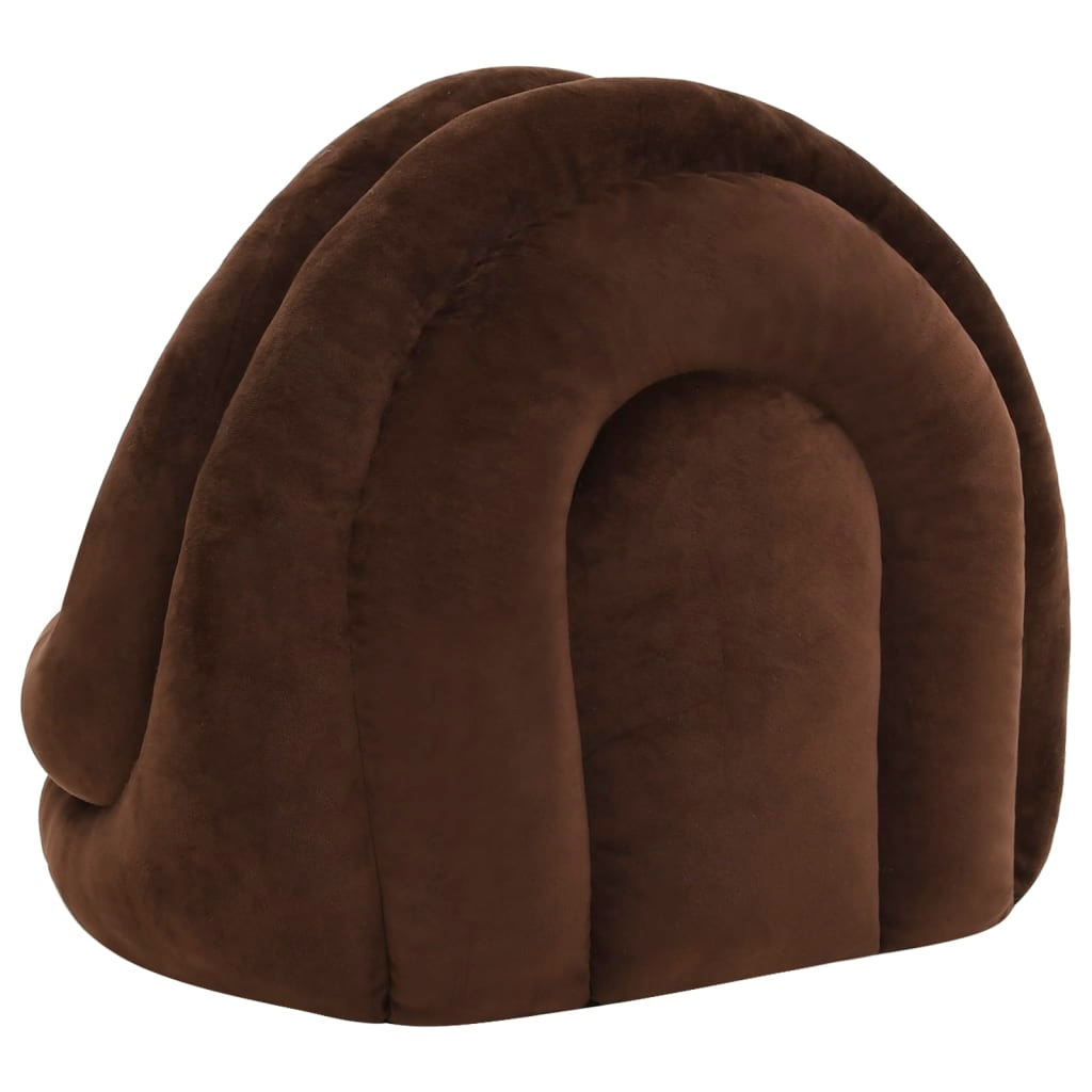 Glamorous Pups : vidaXL Cat Bed Brown and Cream Fleece, PP cotton Small Cat Bed