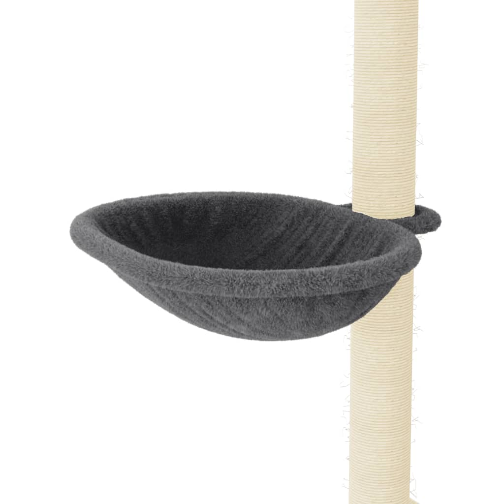 Glamorous Pups : vidaXL Cat Tree Dark Grey Engineered wood 37.4 in tall Durable