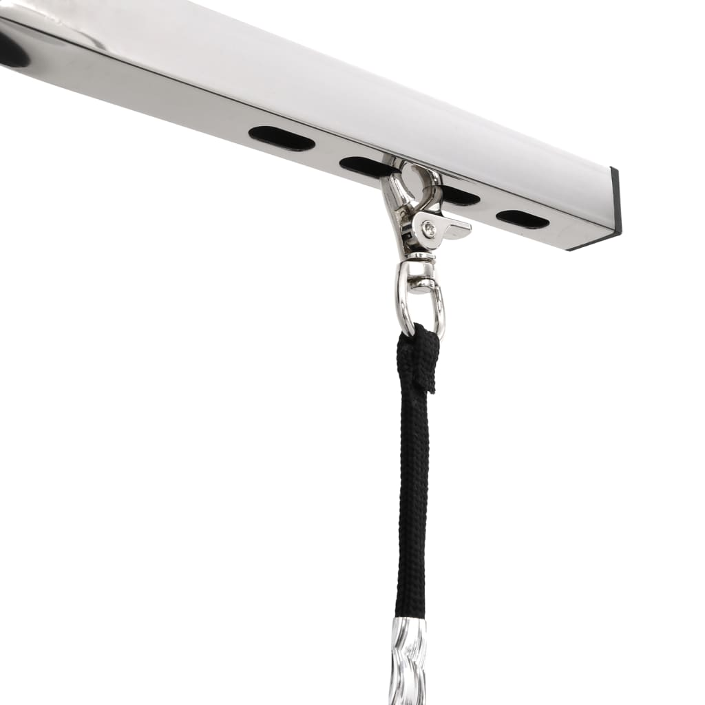 Glamorous Pups : vidaXL Bath Grooming Table Black Engineered wood, Powder-coated iron