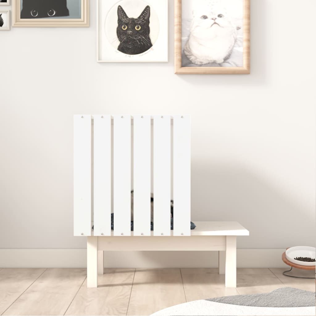 Glamorous Pups : vidaXL Cat House White Solid Pine Wood Medium Durable Cat House
