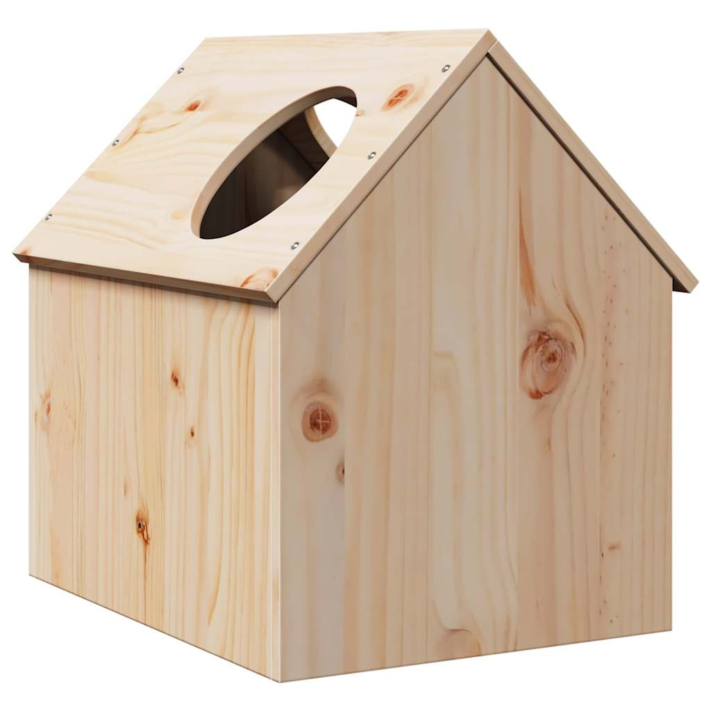 Glamorous Pups : vidaXL Cat House Pine Solid Pine Wood Medium Durable Cat House Cubic