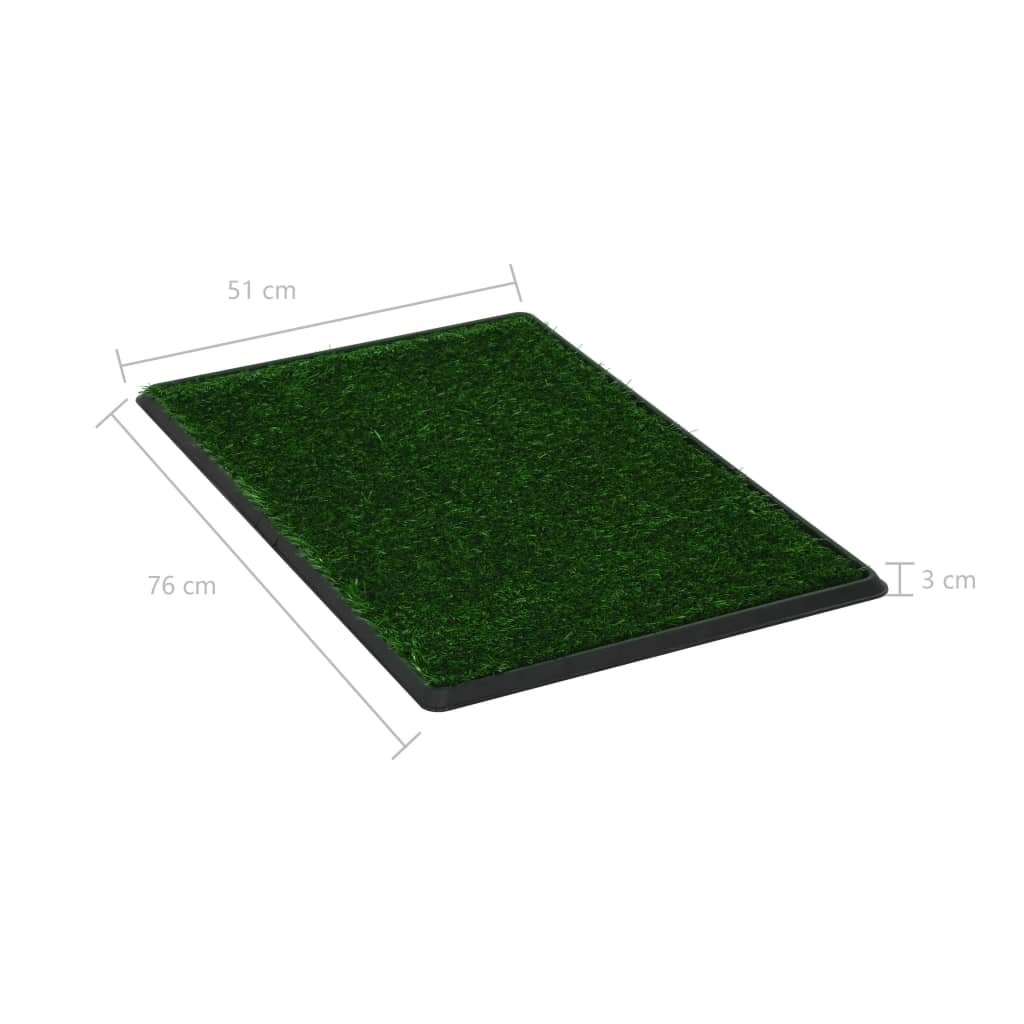 Glamorous Pups : vidaXL Pet Toilet Green and Black PP, PS, PE 29.9 x 20.1 x 1.2 in