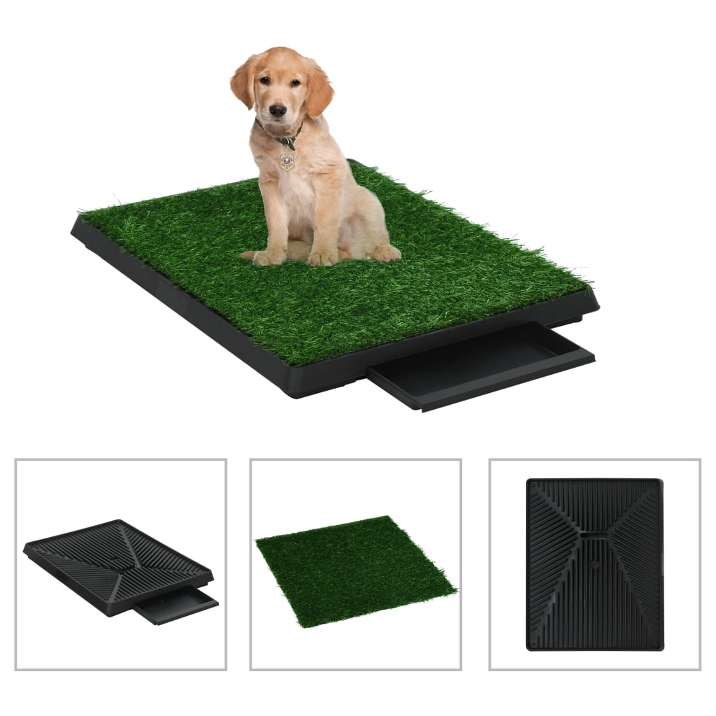 Glamorous Pups : vidaXL Pet Toilet Green and Black