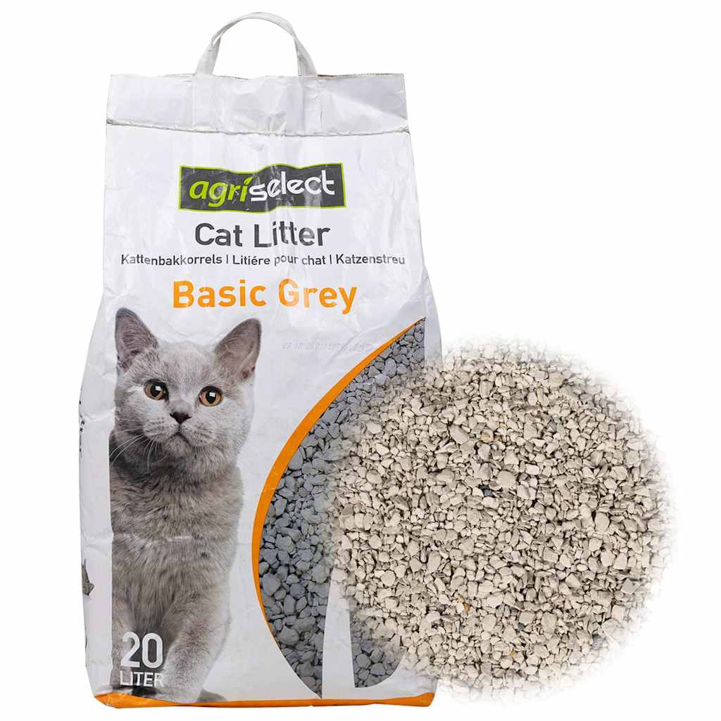 Glamorous Pups : vidaXL Cat Litter Gray Bentonite 5.3gal Clumping Cat Litter