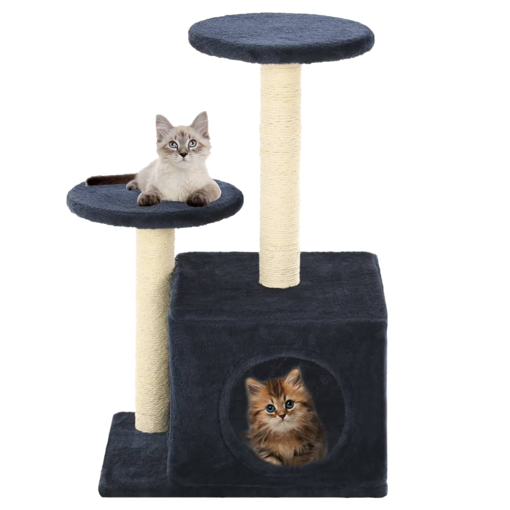 Glamorous Pups : vidaXL Cat Tree Dark Blue