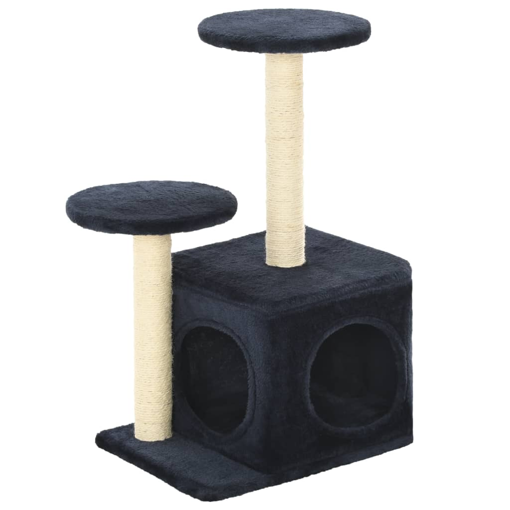 Glamorous Pups : vidaXL Cat Tree Dark Blue