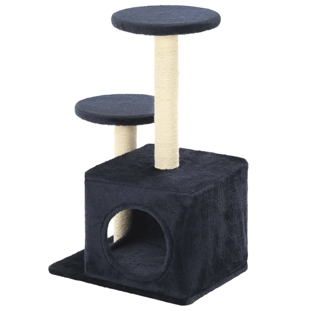 Glamorous Pups : vidaXL Cat Tree Dark Blue