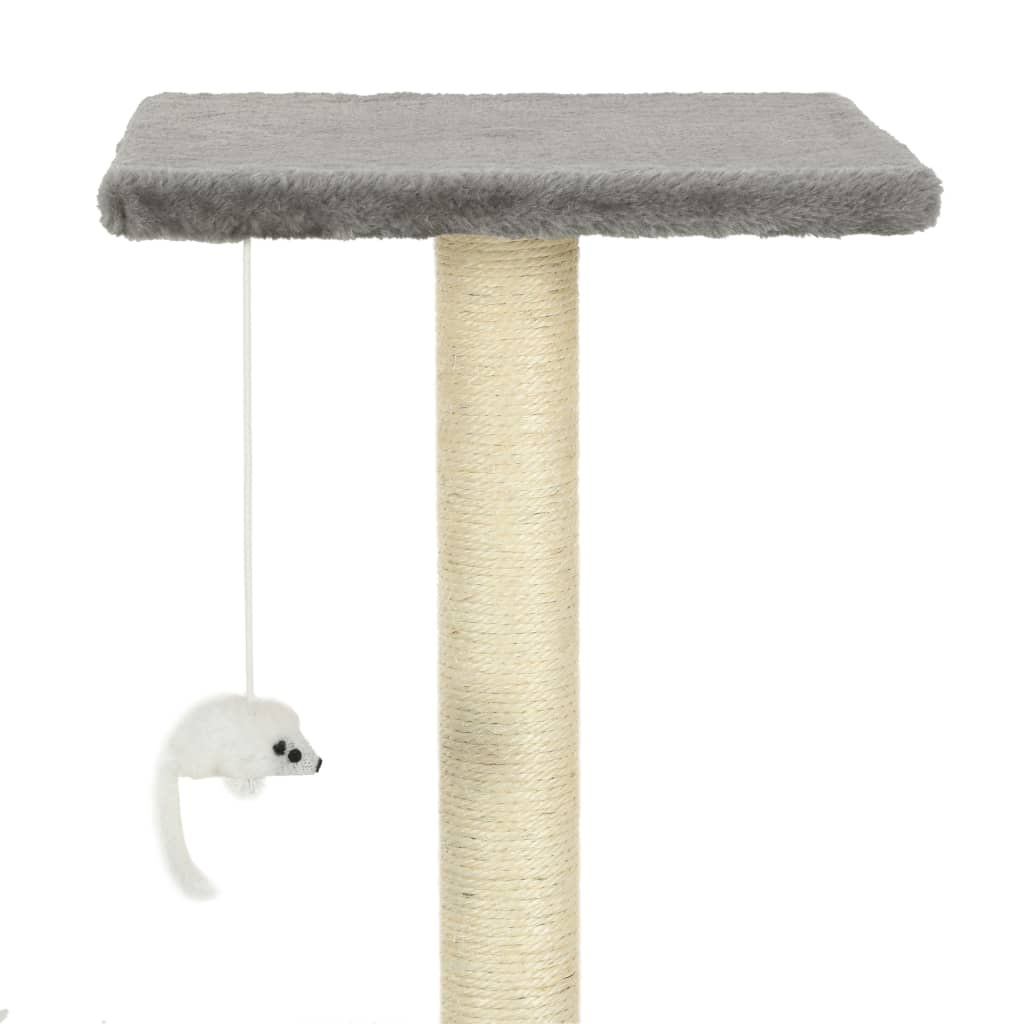 Glamorous Pups : vidaXL Cat Tree Grey Engineered wood Medium Cat Tree Rectangular