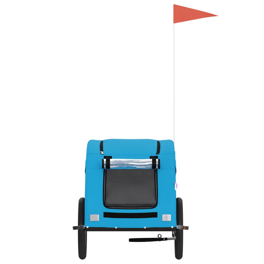 Glamorous Pups : vidaXL Pet Bike Trailer Collapsible Pet Trailer Rectangular Industrial