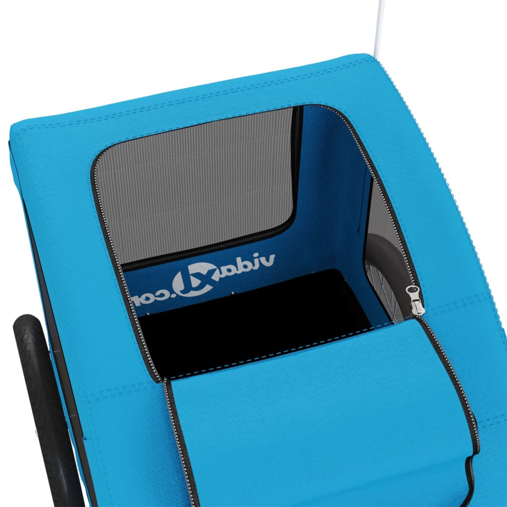 Glamorous Pups : vidaXL Pet Bike Trailer Collapsible Pet Trailer Rectangular Industrial