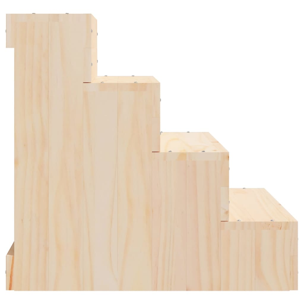 Glamorous Pups : vidaXL Pet Stair 15.7x19.3x18.5" Solid Wood Pine