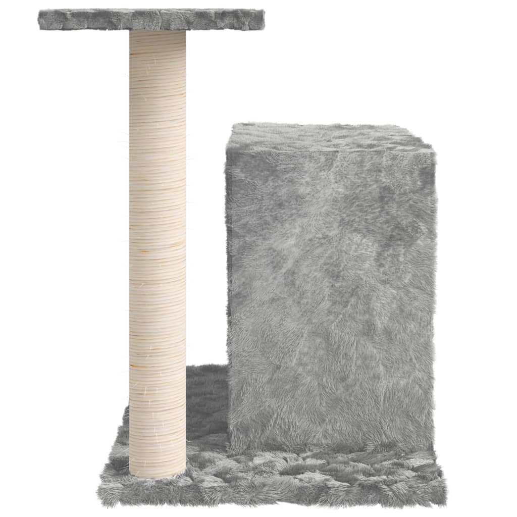 Glamorous Pups : vidaXL Cat Tree Light Gray Engineered Wood, Plush, Sisal Medium Durable