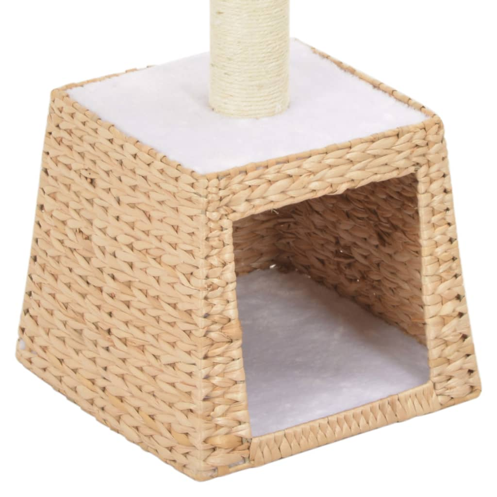 Glamorous Pups : vidaXL Cat Tree Natural Seagrass, soft plush, sisal rope Compact