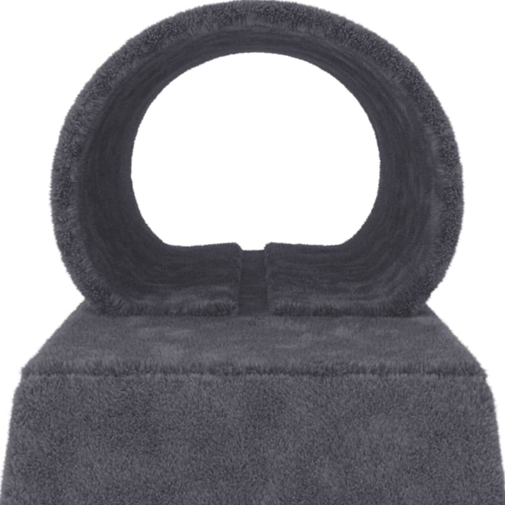 Glamorous Pups : vidaXL Cat Scratching Post Dark Grey Engineered Wood, Plush, Sisal Medium