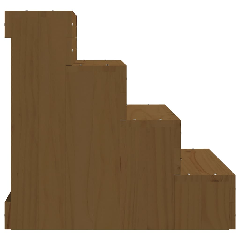 Glamorous Pups : vidaXL Pet Stair Honey brown Solid pine wood 15.7x19.3x18.5 in Durable