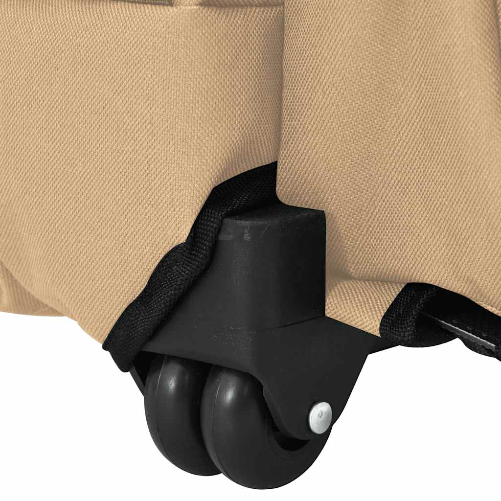 Glamorous Pups : vidaXL Pet Trolley 3-in-1 Design Sand 18.9x12.6x(22.4–41.7)" Oxford Fabric