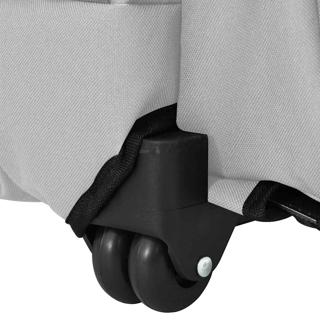 Glamorous Pups : vidaXL Pet Trolley 3-in-1 Design Grey 18.9x12.6x(22.4–41.7)" Oxford Fabric