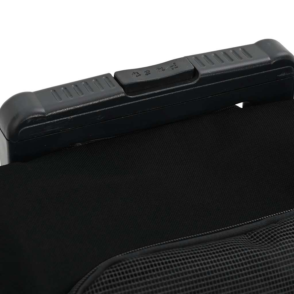 Glamorous Pups : vidaXL Pet Trolley 3-in-1 Design Black 18.9x12.6x(22.4–41.7)" Oxford Fabric