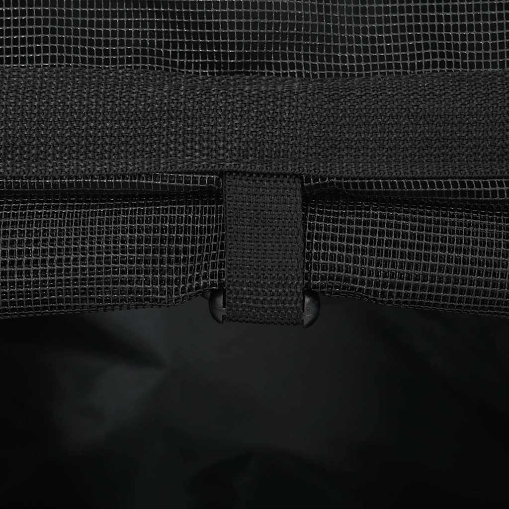 Glamorous Pups : vidaXL Pet Trolley 3-in-1 Design Black 18.9x12.6x(22.4–41.7)" Oxford Fabric