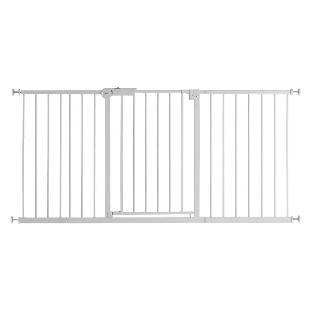 Metallic gate on a white background