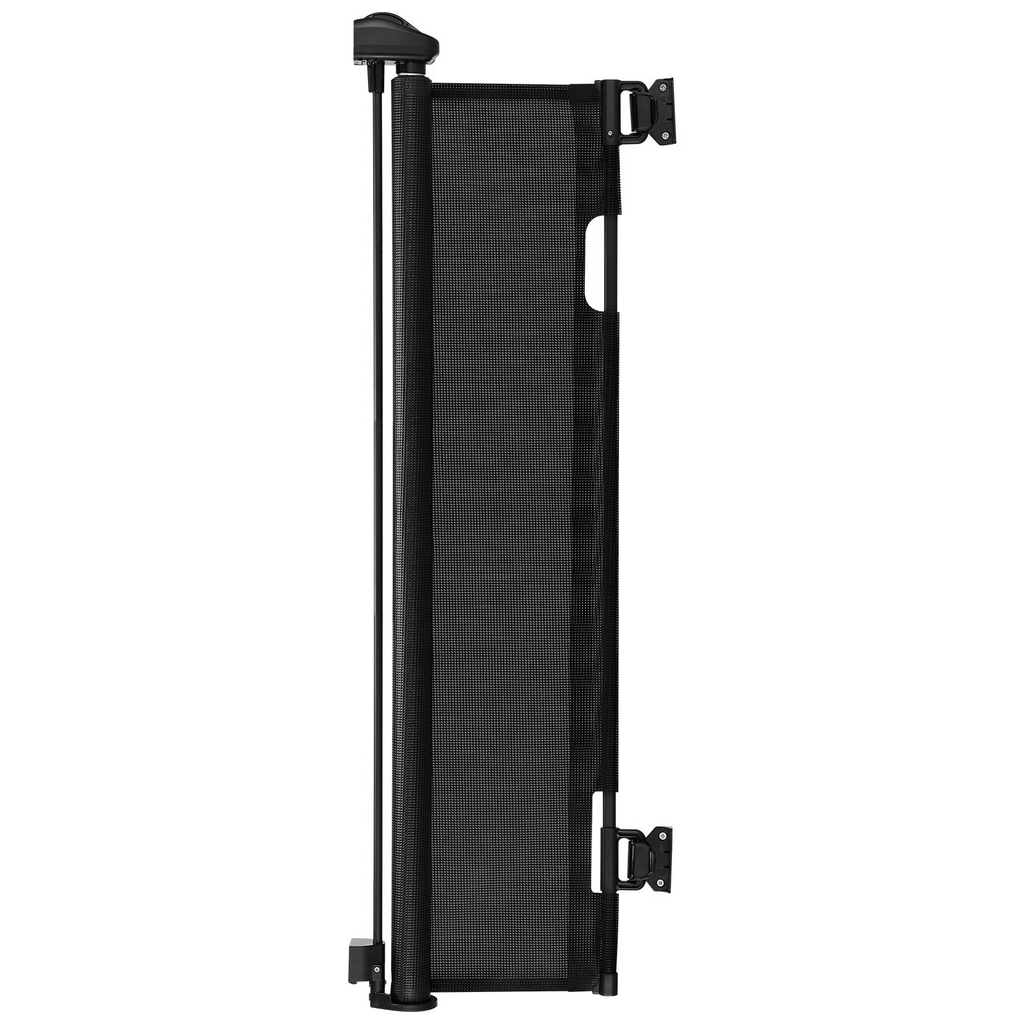 Glamorous Pups : VEVOR Retractable Baby & Pet Gate | 57” Wide x 38.5” Tall Mesh Safety Gate with Security Lock – No-Trip Design for Stairs, Hallways & Doorways, Indoor/Outdoor Use (Black)