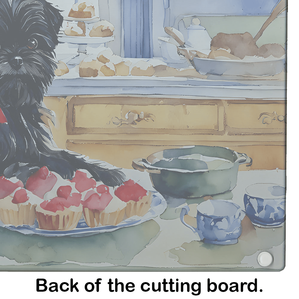 Glamorous Pups : Affenpinscher Christmas Cookies Glass Cutting Board