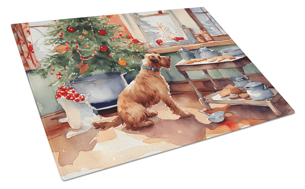 Glamorous Pups : Airedale Terrier Christmas Cookies Glass Cutting Board