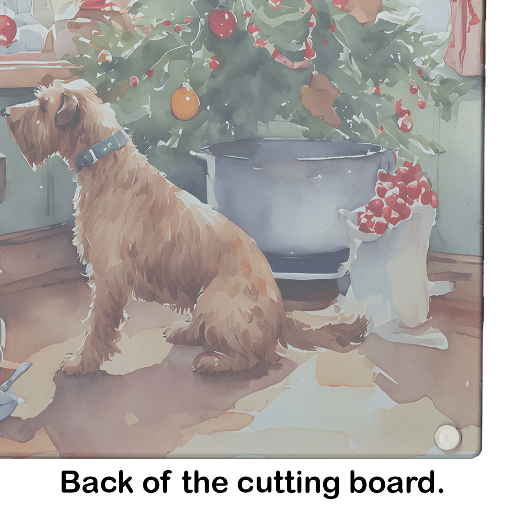 Glamorous Pups : Airedale Terrier Christmas Cookies Glass Cutting Board