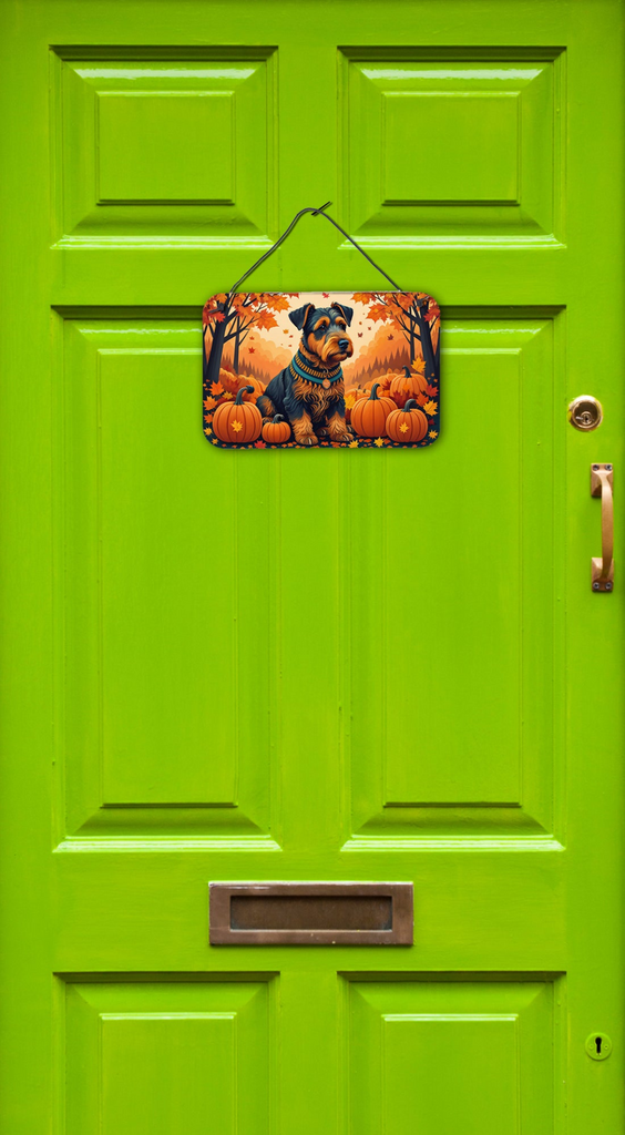 Glamorous Pups : Airedale Terrier Fall Wall or Door Hanging Prints
