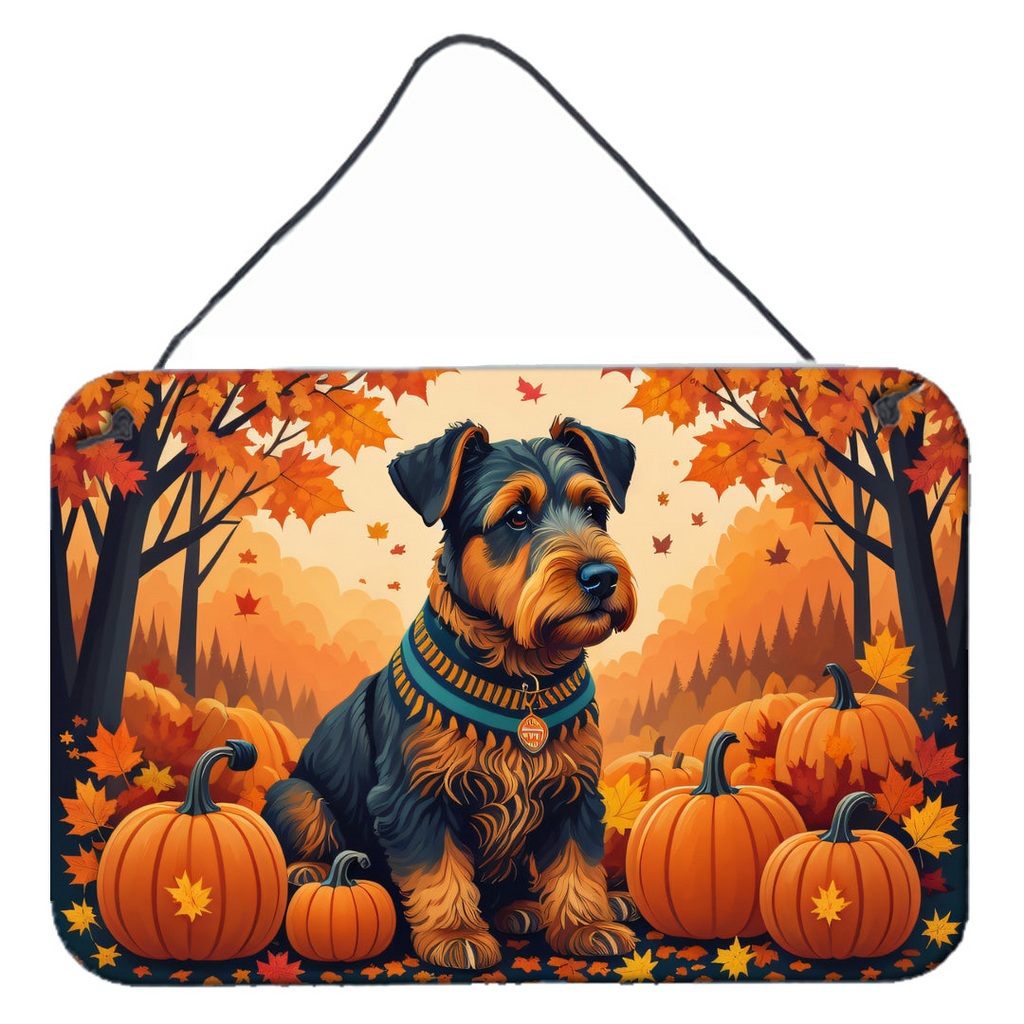 Glamorous Pups : Airedale Terrier Fall Wall or Door Hanging Prints