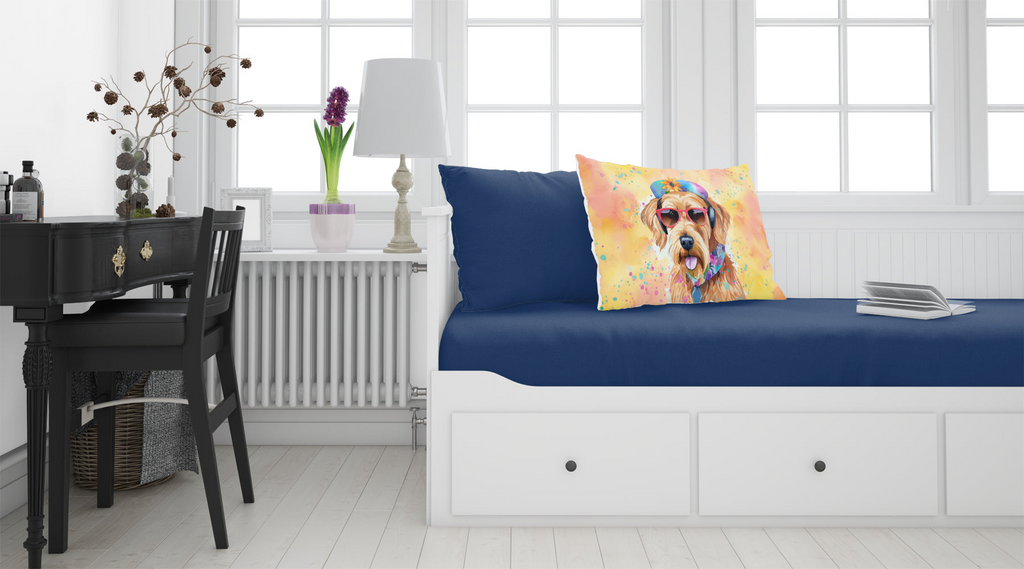 Glamorous Pups : Airedale Terrier Hippie Dawg Standard Pillowcase
