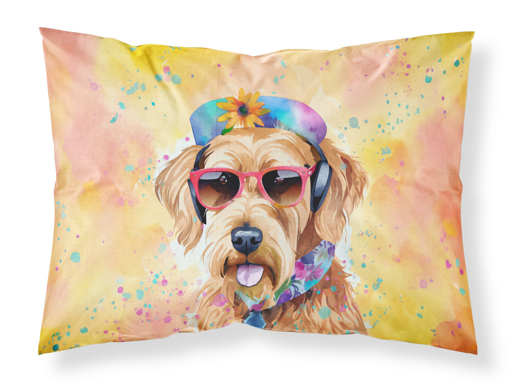 Glamorous Pups : Airedale Terrier Hippie Dawg Standard Pillowcase