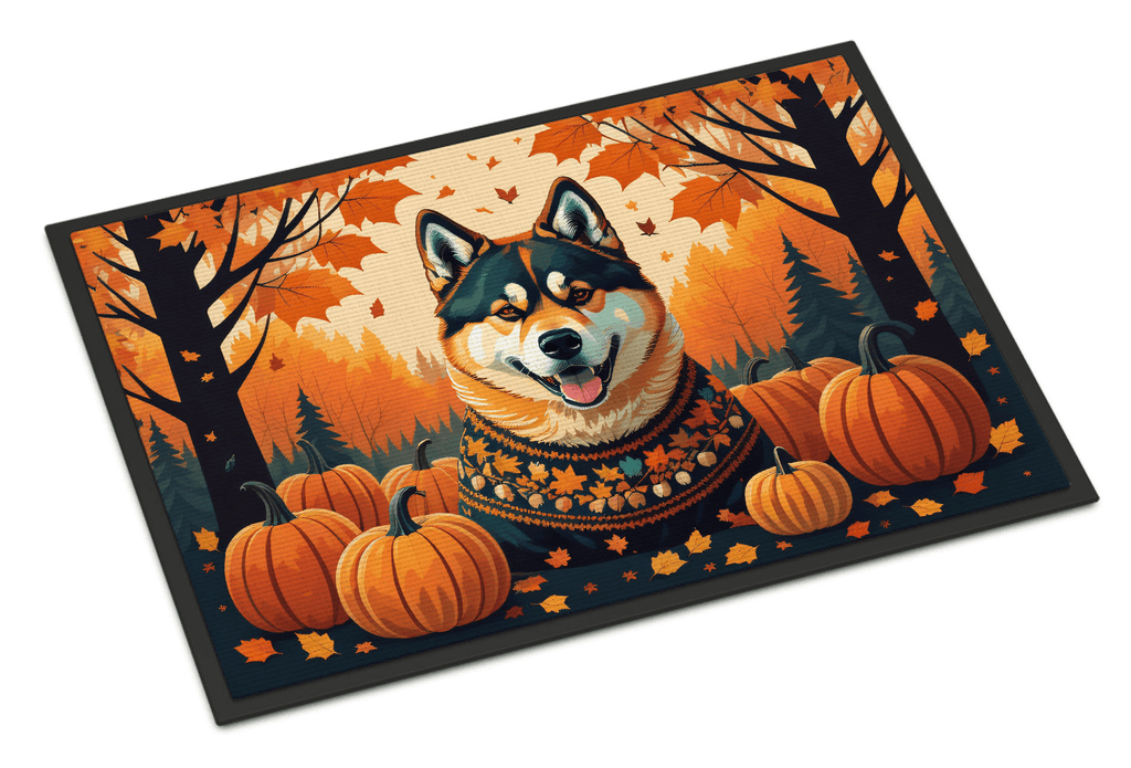 Glamorous Pups : Akita Fall Doormat