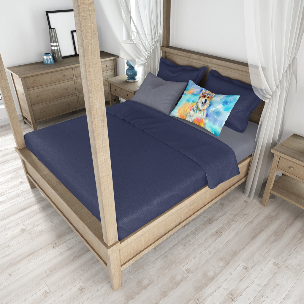 Glamorous Pups : Alaskan Malamute Hippie Dawg Standard Pillowcase