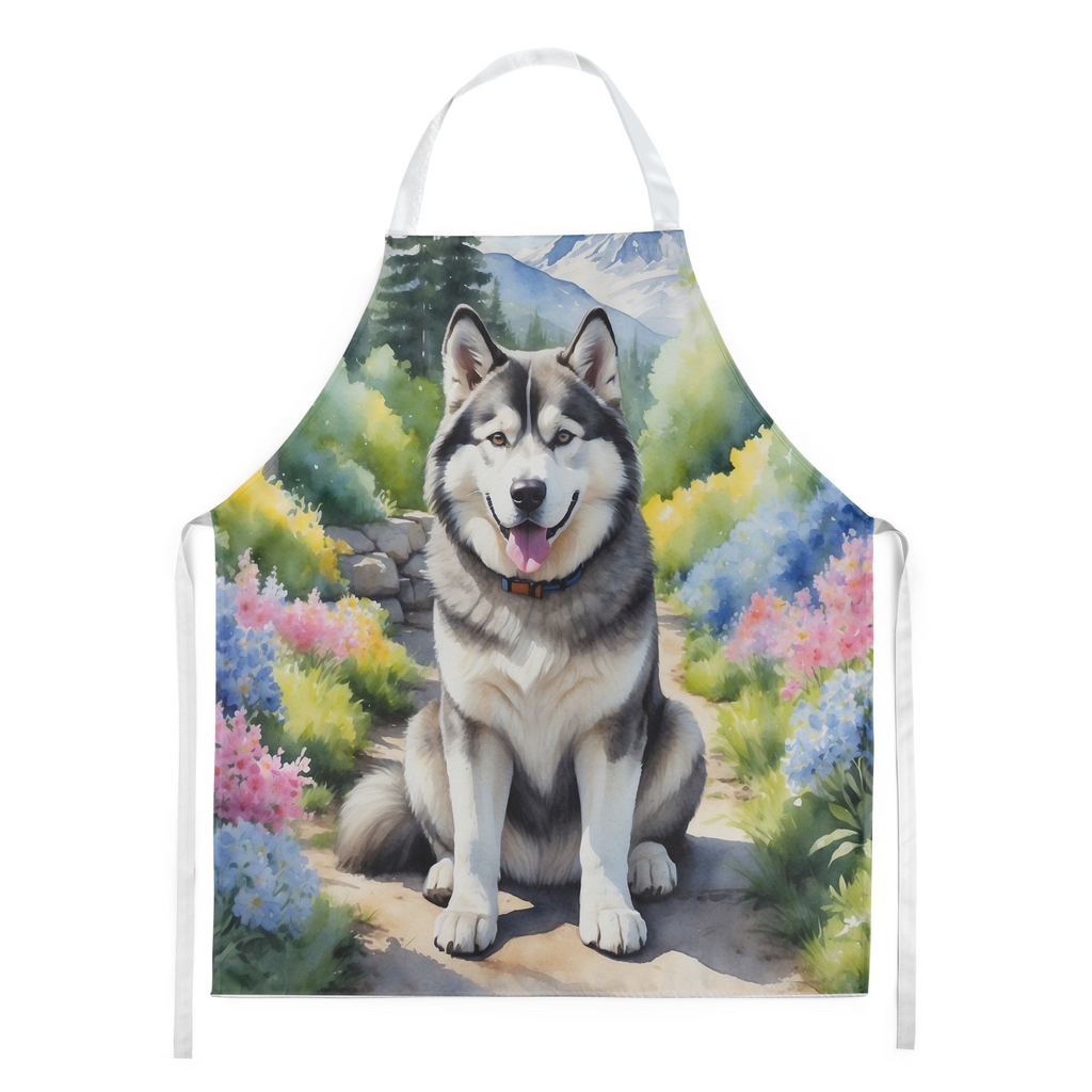 Glamorous Pups : Alaskan Malamute Spring Garden Apron