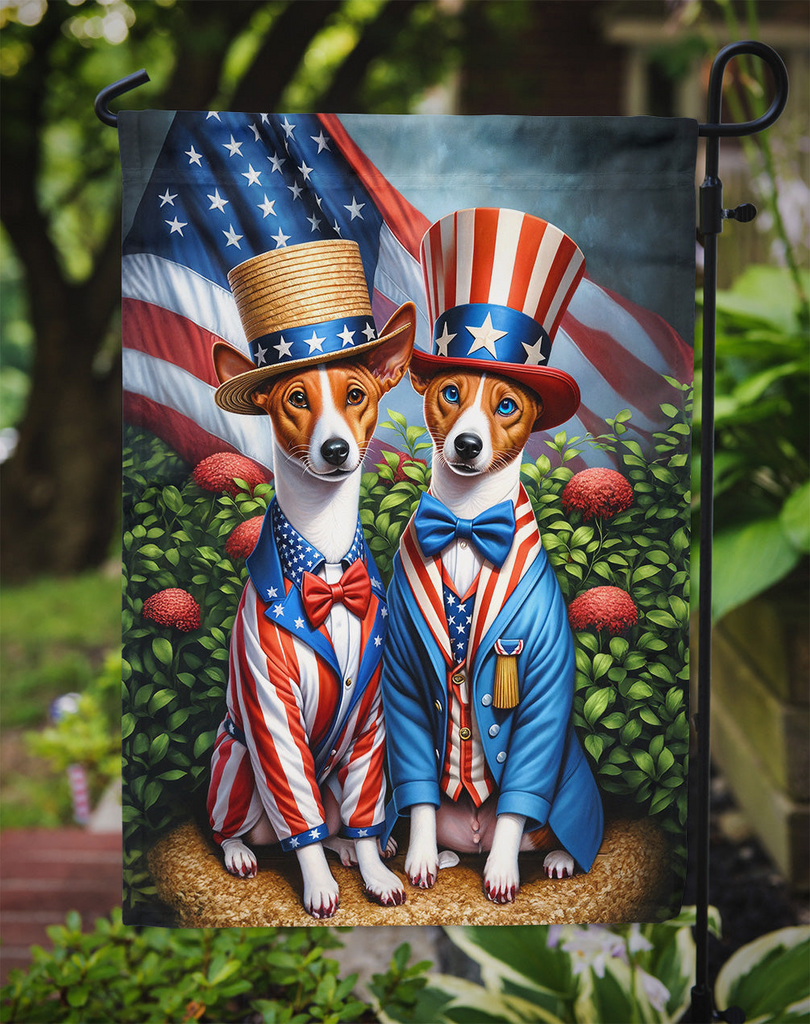 Glamorous Pups : All American Basenji Garden Flag