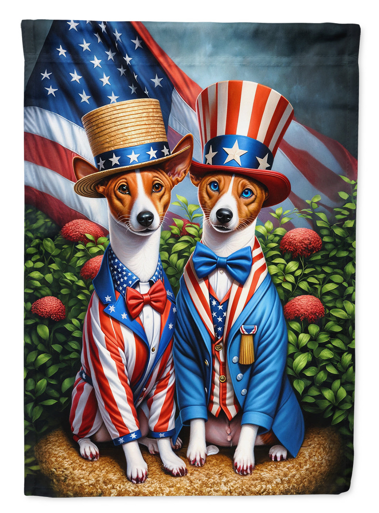 Glamorous Pups : All American Basenji Garden Flag