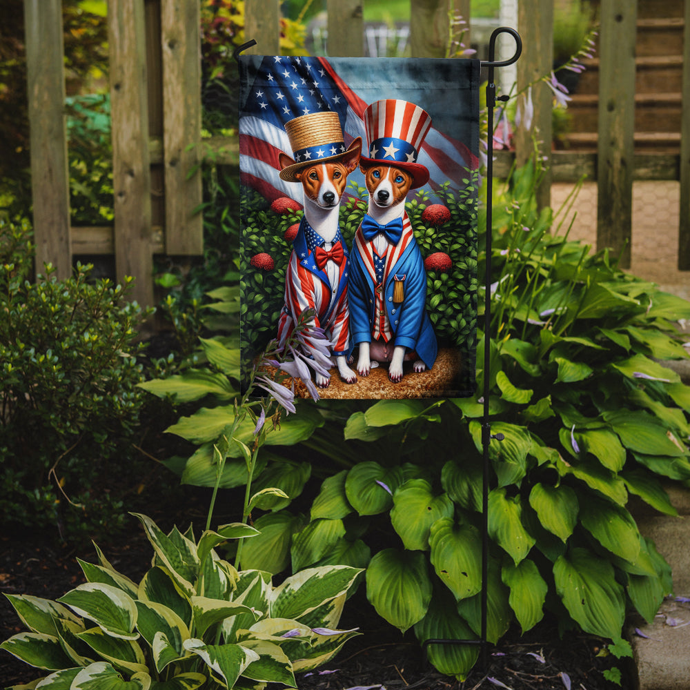 Glamorous Pups : All American Basenji Garden Flag