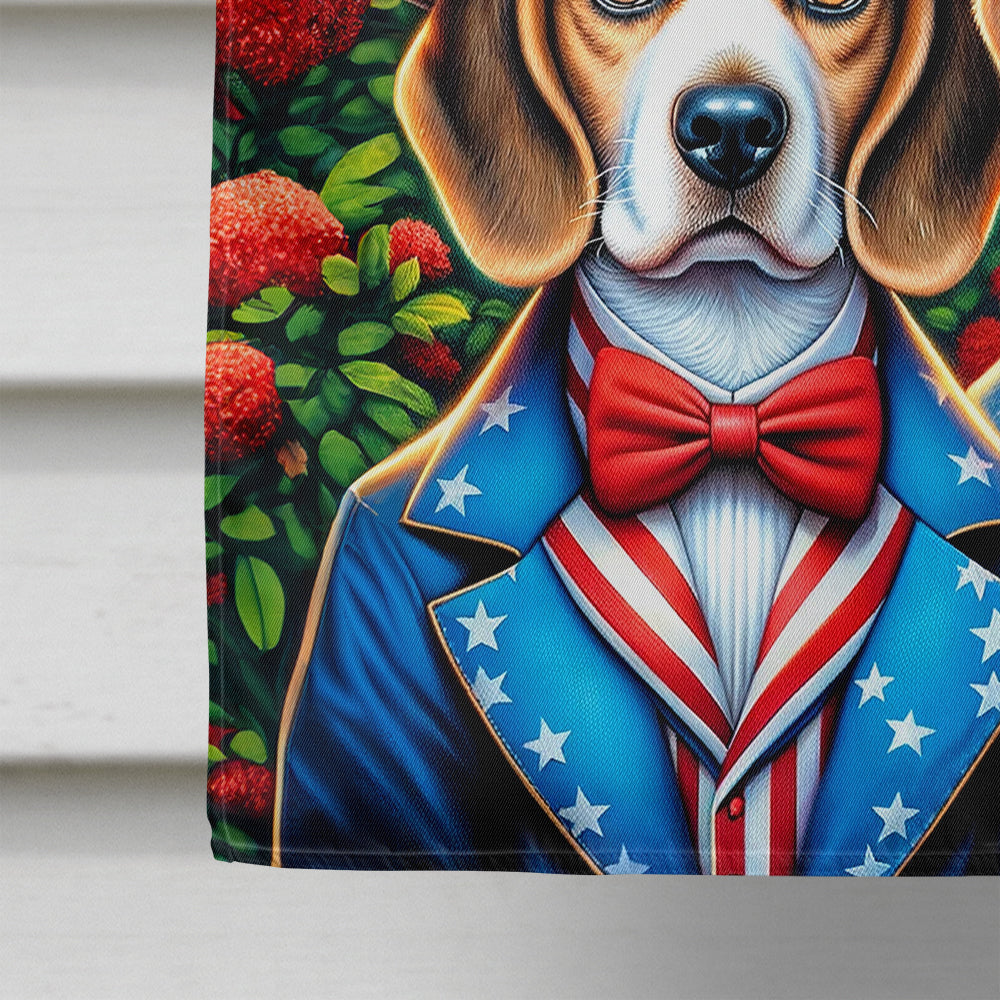 Glamorous Pups : All American Beagle House Flag