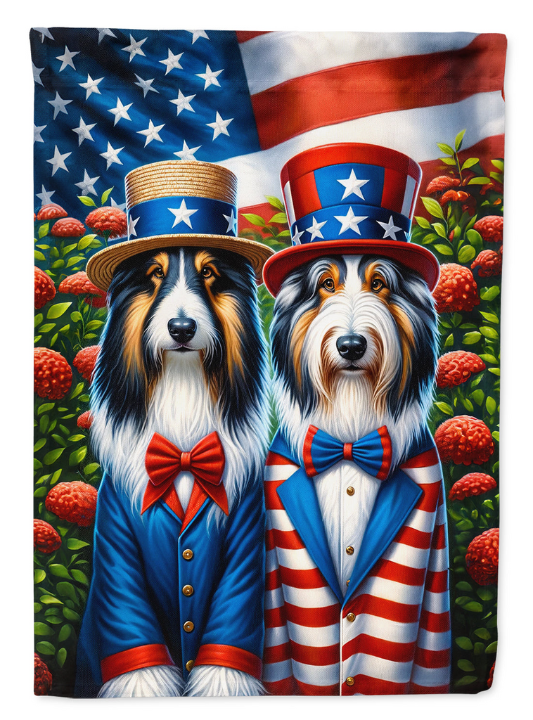 Glamorous Pups : All American Bearded Collie House Flag