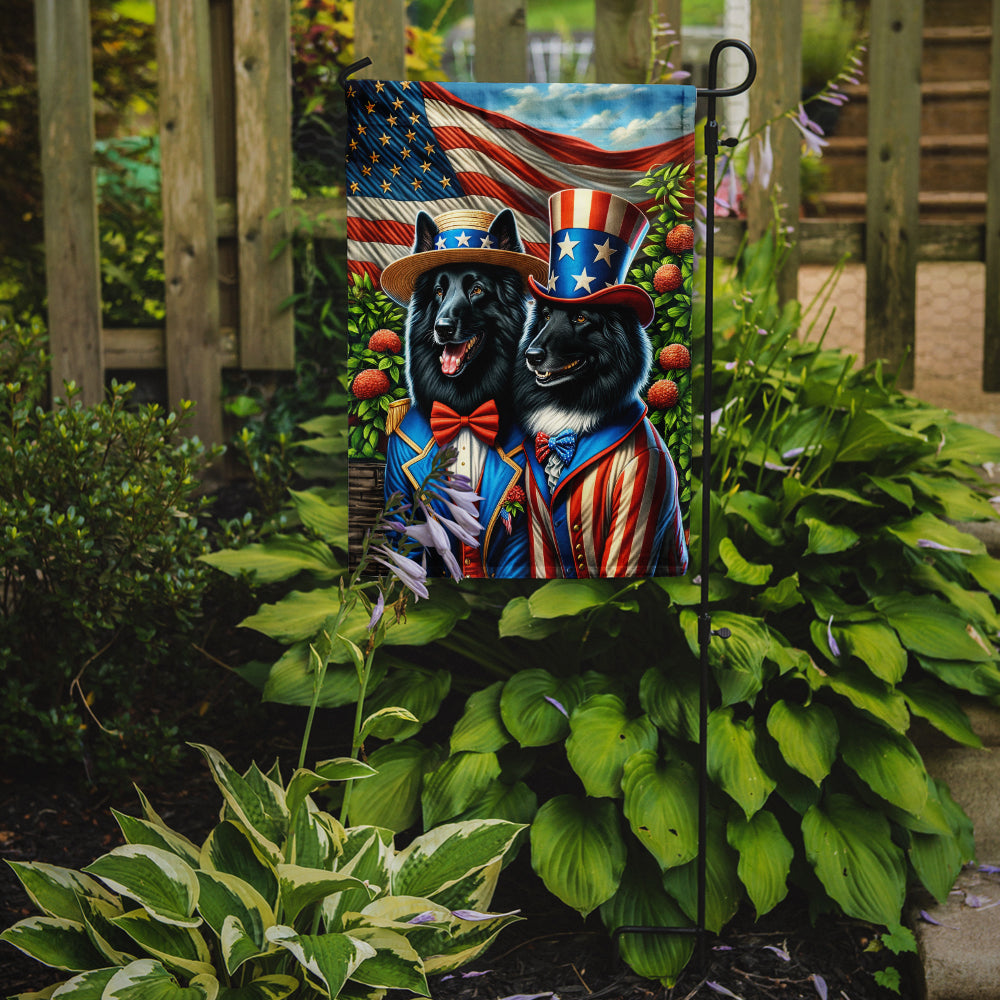 Glamorous Pups : All American Belgian Sheepdog Garden Flag