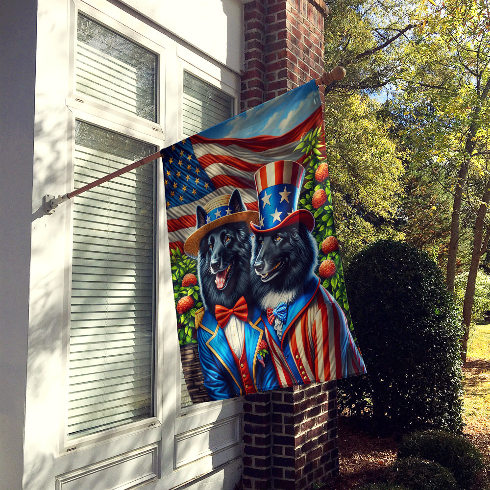 Glamorous Pups : All American Belgian Sheepdog House Flag