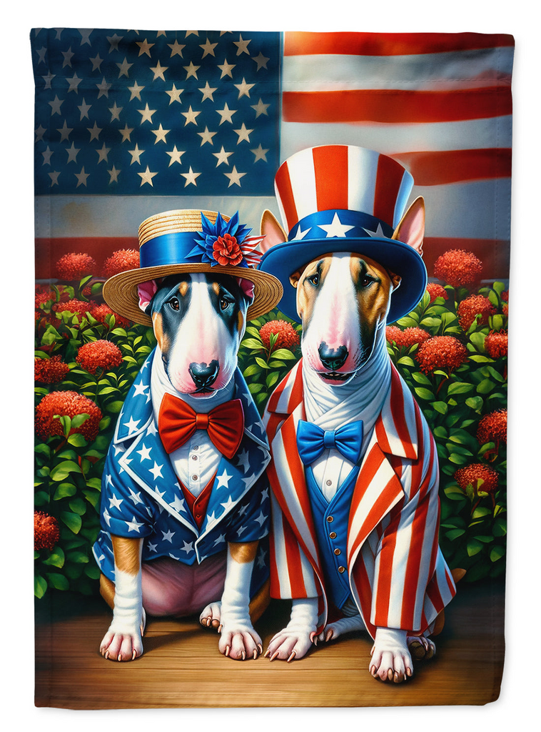 Glamorous Pups : All American English Bull Terrier Garden Flag