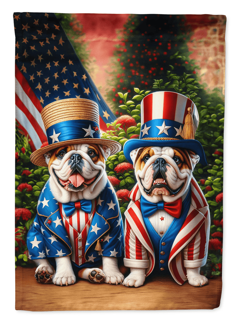 Glamorous Pups : All American English Bulldog House Flag