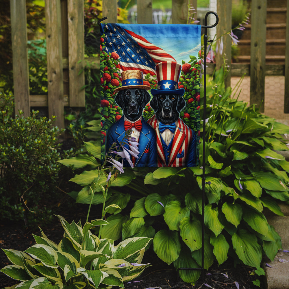 Glamorous Pups : All American Flat-Coated Retriever Garden Flag
