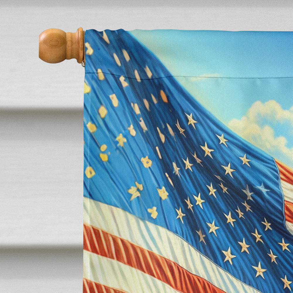 Glamorous Pups : All American German Shepherd House Flag