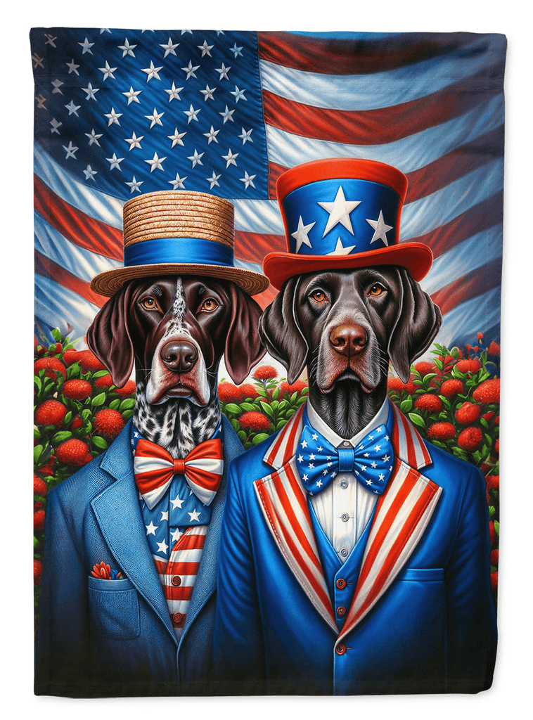 Glamorous Pups : All American German Shorthaired Pointer Garden Flag