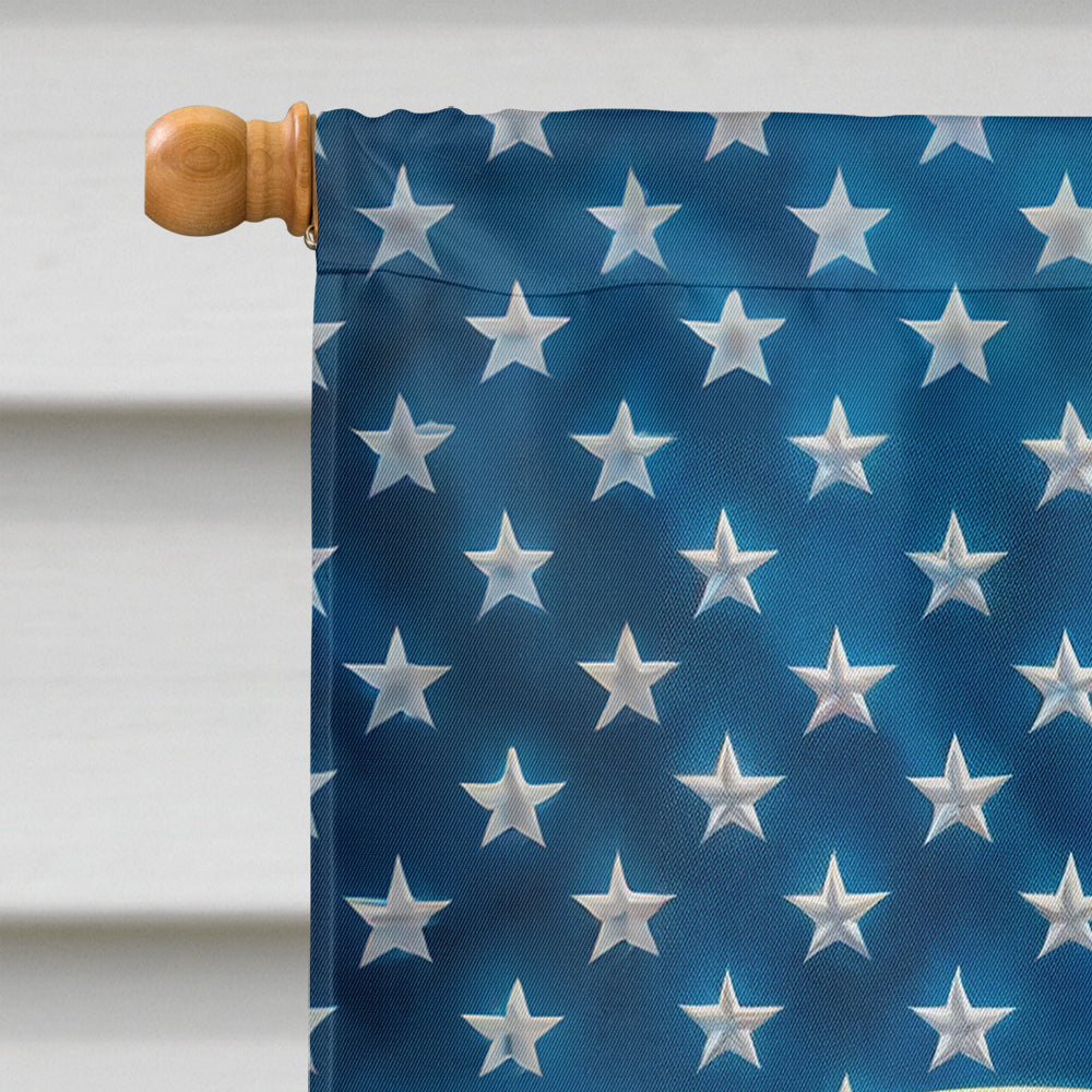 Glamorous Pups : All American Golden Retriever House Flag