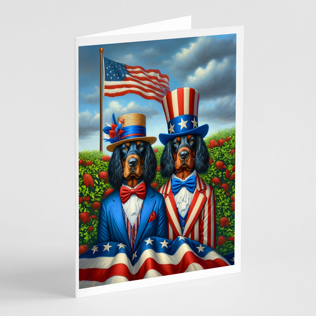 Glamorous Pups : All American Gordon Setter Greeting Cards Pack of 8