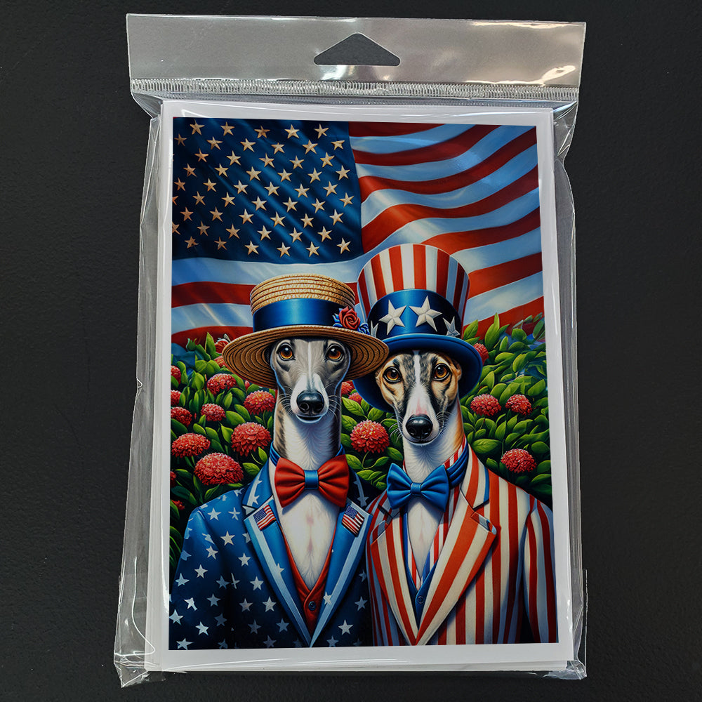 Glamorous Pups : All American Greyhound Greeting Cards Pack of 8